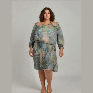 London Times Maxi Dress Woman Size 3X NWT